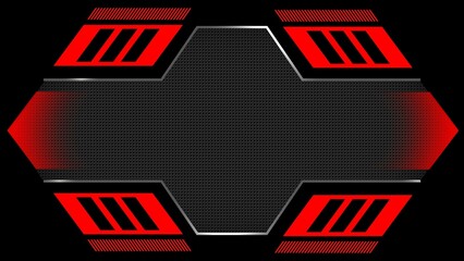 Poster - Abstract futuristic background with modern elements - technology concept can use for web, games, backgrounds, advertising - 3D Illustration
