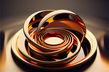 Poster - Abstract scene background. Product presentation, mock up. geometric shiny swirl background