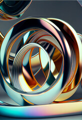 Leinwandbilder - Abstract scene background. Product presentation, mock up. geometric shiny swirl background. Starburst dynamic rings.