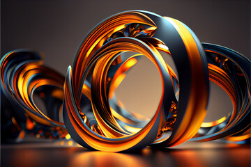 Leinwandbilder - Abstract scene background. Product presentation, mock up. geometric shiny swirl background. Starburst dynamic rings.
