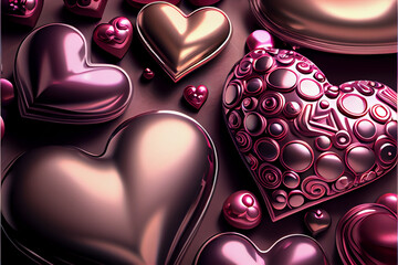Poster - Beautiful St. Valentine's Day Background pattern for design.