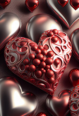 Poster - Beautiful St. Valentine's Day Background pattern for design. 