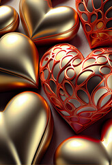 Poster - Beautiful St. Valentine's Day Background pattern for design. 