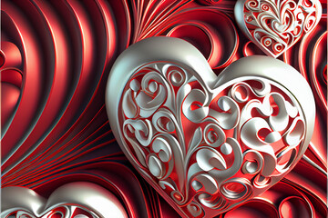 Poster - Beautiful St. Valentine's Day Background pattern for design. 