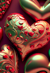 Poster - Beautiful St. Valentine's Day Background pattern for design. 
