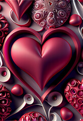 Poster - Beautiful St. Valentine's Day Background pattern for design. 