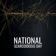 NATIONAL SCARCOIDOSIS DAY. Design suitable for greeting card poster and banner