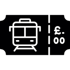 Sticker - Train Ticket Icon