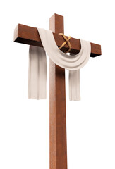 Cross of jesus in realistic 3d render