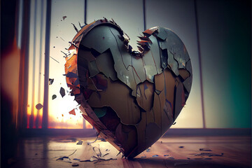 Wall Mural - Broken Heart