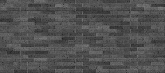 Wall Mural - grey brick staggered rustic retro texture wall background