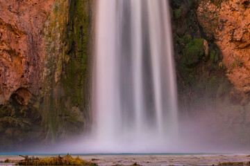 Canvas Print - waterfall in autumn