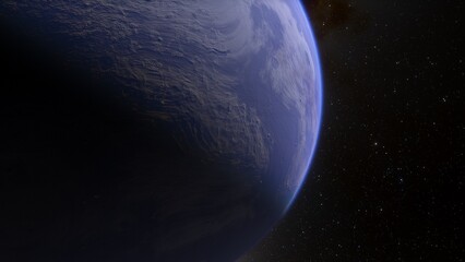 Abstract planets and space background
