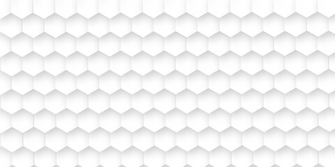 Wall Mural - Abstract background with seamless geometric pattern . Geometry pattern hexagon. Hexagonal netting. Honeycomb background. Abstract vector background. 3D abstraction of nanotechnology and science .
