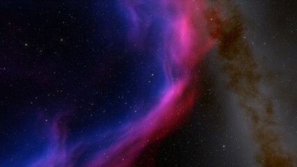 nebula gas cloud in deep outer space
