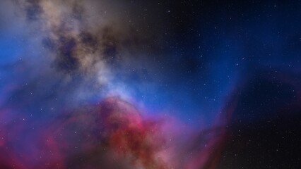nebula gas cloud in deep outer space

