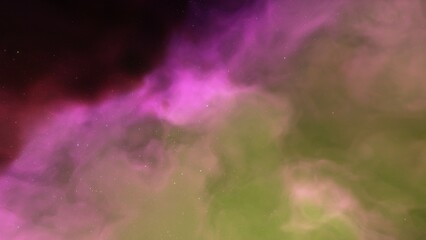 cosmic background with a blue purple nebula and stars