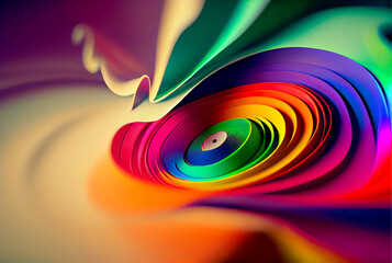 Wall Mural - future abstract background music concept 