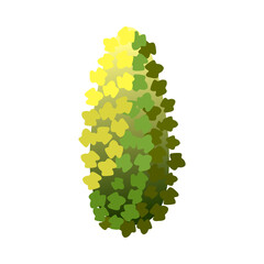 Sticker - Isometric Bush Icon