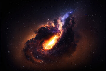 Wall Mural - Psychedelic Nebula - By Generative AI	
