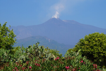 Canvas Print - Etna volcano, Sicily island, Italy