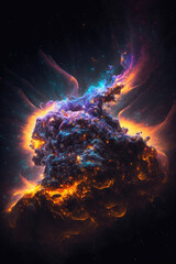 Wall Mural - Cosmic Wonders: The Vibrant and Mysterious Nebulas of Space, Generative AI