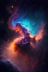 Wall Mural - Cosmic Wonders: The Vibrant and Mysterious Nebulas of Space, Generative AI