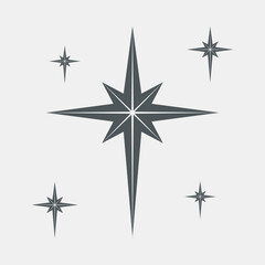 star north quality vector illustration cut