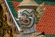 Guard Statue At The Grand Palace In Bangkok, Thailand