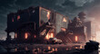 © Jefferson - Abandoned City Ruins: Industrial Pollution in a Dystopian Landscape [AI Generated]