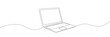 © Hanna - One line drawing of laptop gadget