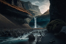 "Splendor In Motion: The Dynamic Waterfall"