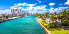 Town Of Hollywood Waterfront Panoramic View, Florida