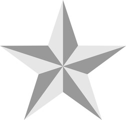 Poster - Five 5 Silver Stars Icon Product Quality Review Symbol. Vector Image.