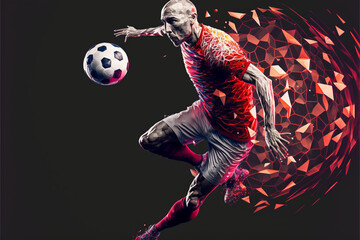 The Beautiful Game: An Illustrative Tribute to Soccer (AI Generated)