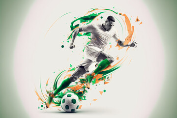 The Beautiful Game: An Illustrative Tribute to Soccer (AI Generated)