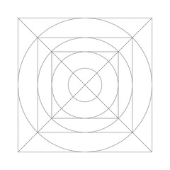 Application icon template with Guidelines, grids.
