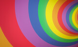 Fototapeta Sypialnia - Wavy rainbow color background. LGBTQ background.