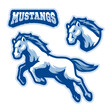 Mustangs Horse Animal Logo Design