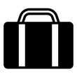 suitcase bag icon. travel baggage illustration
