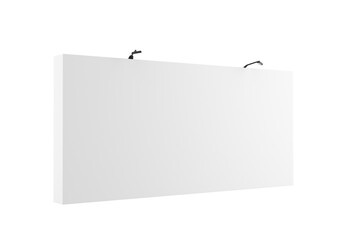 Wall Mural - Trade show booth 3d blank white template, illustration.
