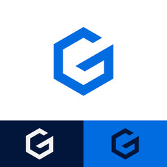 Aufkleber - Letter G logo icon design template elements Vector eps