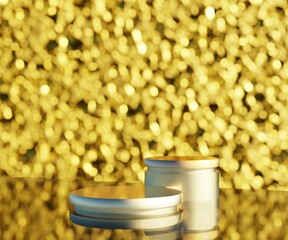 Wall Mural - gold podium banner design