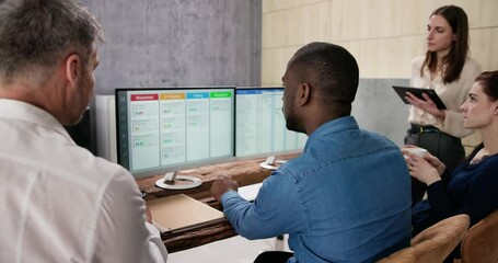 Poster - Digital Scrum Agenda Schedule