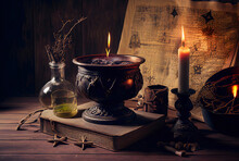 The Concept Of Witchcraft And Magic, An Altar For Communication With Spirits
