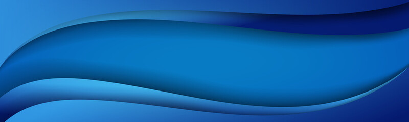 Wall Mural - abstract blue wave and curve background