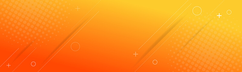 Wall Mural - abstract orange modern banner background
