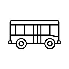 Wall Mural - City bus icon. Passenger bus. Pictogram isolated on a white background.