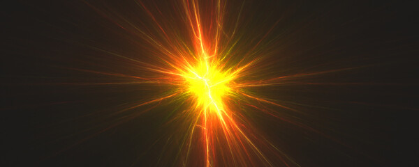 Wall Mural - colorful lightning flash explosion background