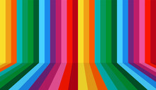 Abstract Background With Rainbow Line